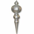 Queens Of Christmas 53 in. Oversized Finial Ornament, Silver ORN-OVS-53-SLV